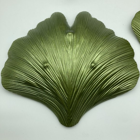 Set of 2 Green Vietri Iridescent Abstract Bowls/Candy Dish Made in Turkey - Picture 8 of 12